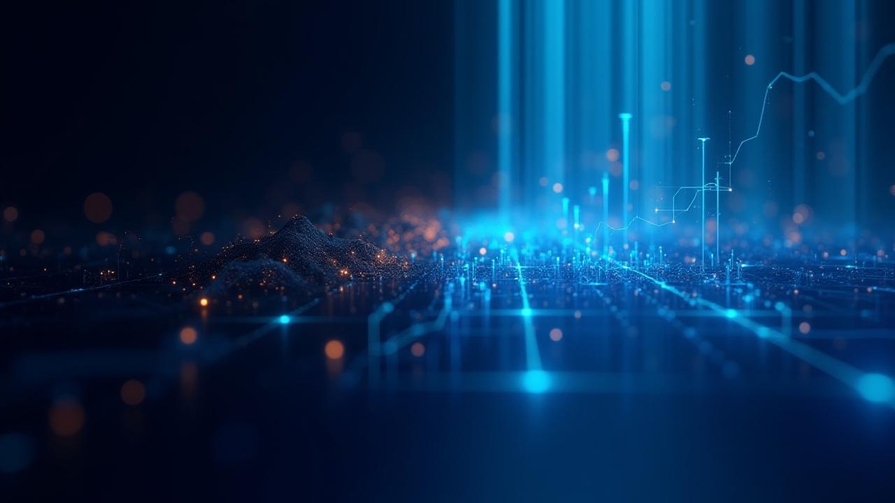 Visualisatie van datachaos transformatie naar gestructureerde PIM-data